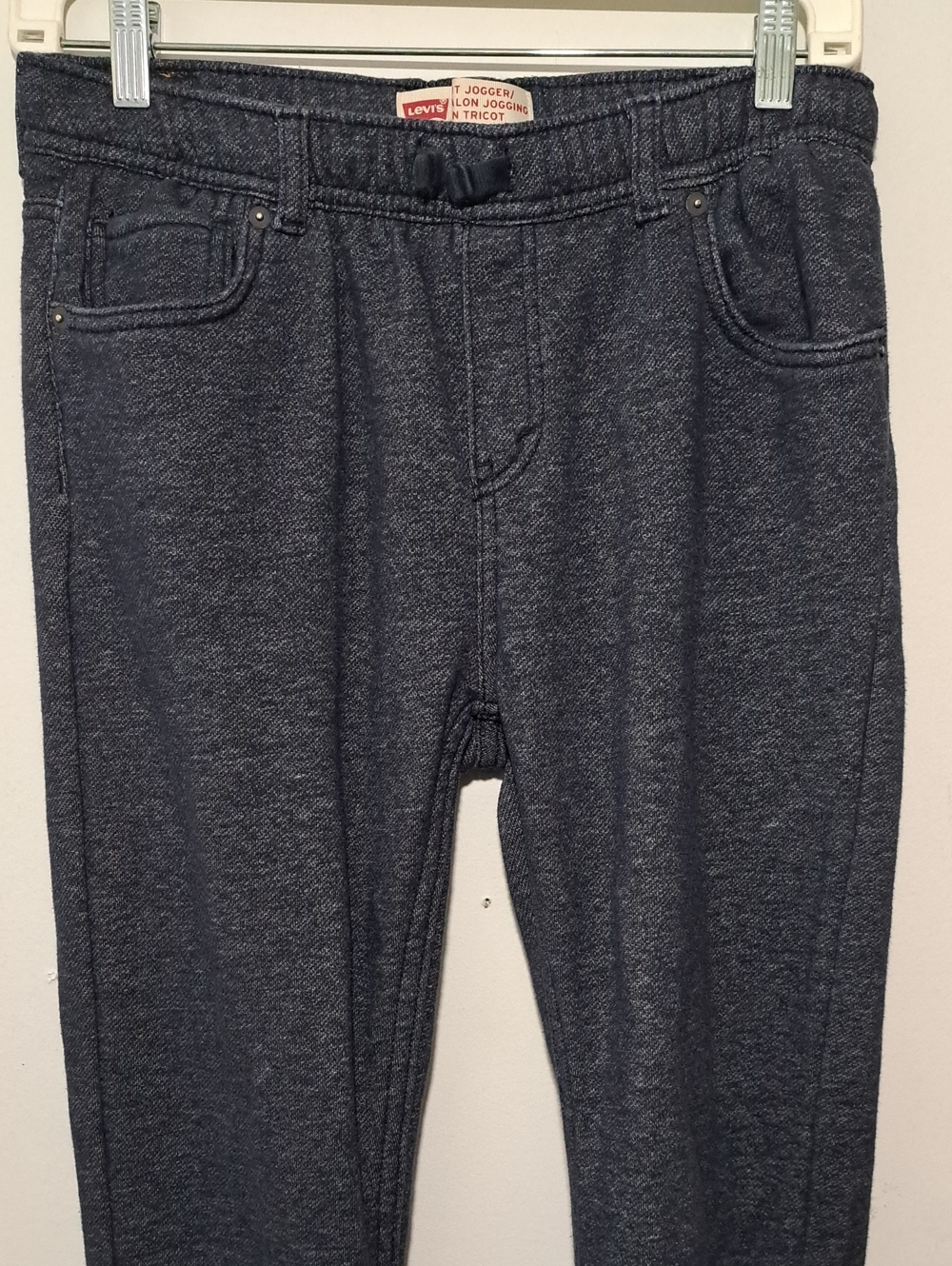 Levi's Men's Heathered Navy Jogger Pants